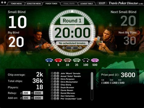poker tournament clock software free
